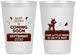 Personalized Baby Shower 12 oz Frosted Cups - Little Deer On The Way | 90011