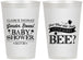 Personalized Baby Shower 12 oz Frosted Cups - Little Honey Bee | 90018