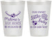 Personalized Baby Shower 12 oz Frosted Cups - Little Lady On The Way | 90021