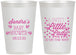 Personalized Baby Shower 12 oz Frosted Cups - Sweet Little Lady | 90024