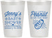 Personalized Baby Shower 12 oz Frosted Cups - Peanut On The Way | 90025