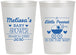Personalized Baby Shower 12 oz Frosted Cups - Peanut On The Way | 90028