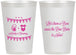 Personalized Baby Shower 12 oz Frosted Cups - Beer Due Date Is Near | 90032