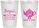 Personalized Baby Shower 12 oz Frosted Cups - Baby Girl Is Brewing | 90034