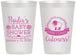 Personalized Baby Shower 12 oz Frosted Cups - Lamb Cuteness | 90038