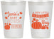 Personalized Baby Shower 12 oz Frosted Cups - Pumpkin On The Way | 90042