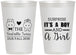 Personalized Baby Shower 12 oz Frosted Cups - Gender Reveal Boy Or Girl | 90064