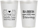 Personalized Baby Shower 12 oz Frosted Cups - Twins Baby Hippos | 90069