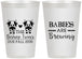 Personalized Baby Shower 12 oz Frosted Cups - Twins Baby Cows | 90072