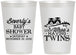 Personalized Baby Shower 12 oz Frosted Cups - Twins Baby Owls | 90074
