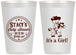 Personalized Baby Shower 12 oz Frosted Cups - Horse It’s A Girl | 90077