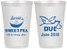 Personalized Baby Shower 12 oz Frosted Cups - Sweat Pea Stork | 90084