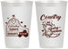 Personalized Baby Shower 12 oz Frosted Cups - Farm Tractor Country | 90102