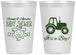 Personalized Baby Shower 12 oz Frosted Cups - Tractor | 90109