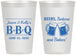 Personalized Baby Shower 12 oz Frosted Cups - Beers Bbq Babies | 90111