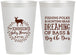 Personalized Baby Shower 12 oz Frosted Cups - Fishing Hunting | 90119