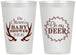 Personalized Baby Shower 12 oz Frosted Cups - Oh My Deer Christmas | 90121