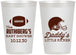 Personalized Baby Shower 12 oz Frosted Cups - Football Little Kicker | 90139