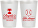 Personalized Baby Shower 12 oz Frosted Cups - Baseball Little Slugger | 90145