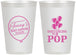 Personalized Baby Shower 12 oz Frosted Cups - Shes Going To Pop | 90160