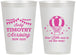 Personalized Baby Shower 12 oz Frosted Cups - Hot Air Balloon | 90162