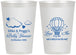 Personalized Baby Shower 12 oz Frosted Cups - Love Is In The Air | 90163
