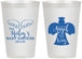 Personalized Baby Shower 12 oz Frosted Cups - Angel On The Way | 90165