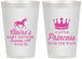 Personalized Baby Shower 12 oz Frosted Cups - Little Princess | 90174