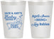 Personalized Baby Shower 12 oz Frosted Cups - April Showers May Babies | 90181