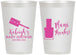 Personalized Baby Shower 12 oz Frosted Cups - Mani Thanks | 90184