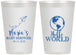 Personalized Baby Shower 12 oz Frosted Cups - Hello World | 90185