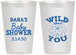 Personalized Baby Shower 12 oz Frosted Cups - Lion Wild About You | 90186