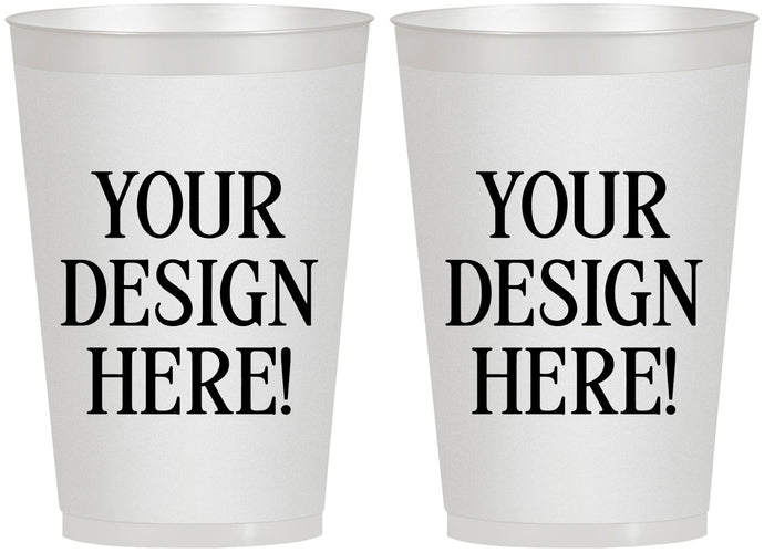 12 oz Frosted Cups - Design Your Own