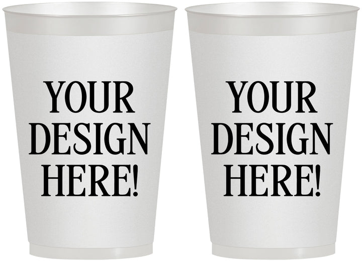 12 oz Frosted Cups - Design Your Own