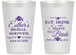 Personalized Bridal Shower 14 oz Frosted Cups - Eat Drink Shower Bride | 100002