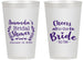 Personalized Bridal Shower 14 oz Frosted Cups - Cheers To The Bride | 100014