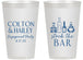 Personalized Engagement 14 oz Frosted Cups - Stock The Bar | 10005