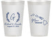 Personalized Wedding 14 oz Frosted Cups - Hawaii | 110