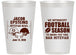 Personalized Bar Mitzvah 14 oz Frosted Cups - 13th Birthday Football | 110003