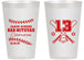 Personalized Bar Mitzvah 14 oz Frosted Cups - 13th Birthday Baseball | 110005