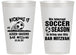 Personalized Bar Mitzvah 14 oz Frosted Cups - 13th Birthday Soccer | 110009
