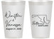 Personalized Wedding 14 oz Frosted Cups - Maryland | 119