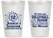 Personalized Bat Mitzvah 14 oz Frosted Cups - 12th Birthday Volleyball | 120016