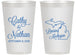 Personalized Wedding 14 oz Frosted Cups - Michigan | 121
