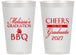 Personalized Graduation 14 oz Frosted Cups - Class Of 2027 Bbq | 130006
