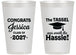 Personalized Graduation 14 oz Frosted Cups - Class Of 2027 Tassel Hassel | 130012