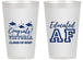 Personalized Graduation 14 oz Frosted Cups - Class Of 2027 Educated Af | 130017