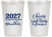 Personalized Graduation 14 oz Frosted Cups - Class Of 2027 Last Four Years | 130023