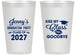 Personalized Graduation 14 oz Frosted Cups - Class Of 2027 Kiss Class Goodbye | 130028