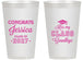 Personalized Graduation 14 oz Frosted Cups - Class Of 2027 Kiss Class Goodbye | 130029